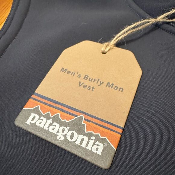 NWT Patagonia Burly Full Zip Multi Pocket Fleece Lined Vest Men's XXL Gray - Picture 2 of 11